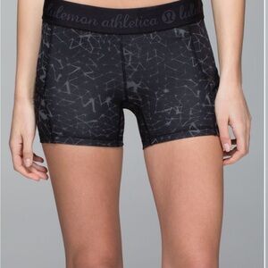 Lululemon Athletica Black Athletic Shorts with Moisture-Wicking Fabric